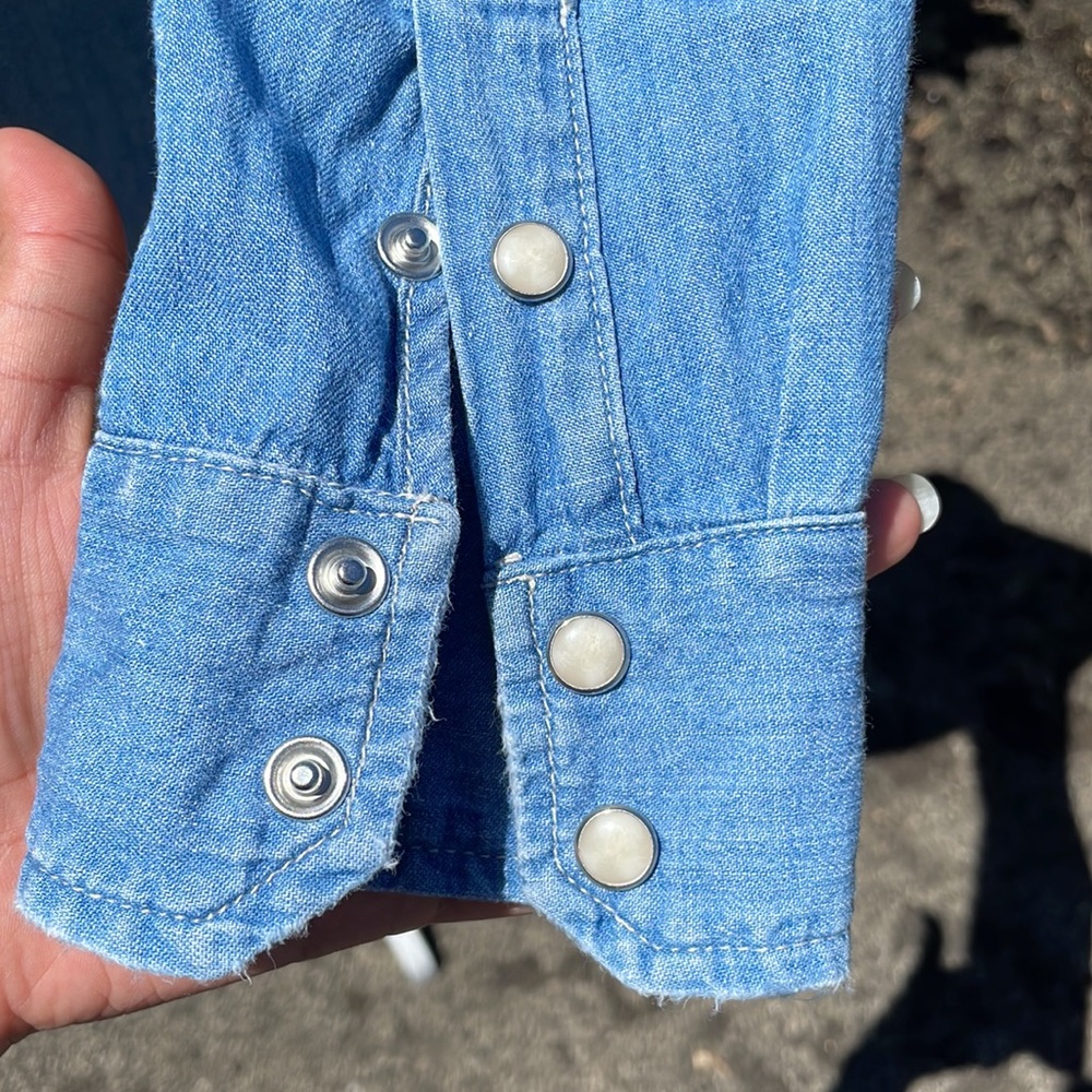 MOTHER | All my ex's embroidered denim shirt (Surf Girl School) - Picture 15 of 16